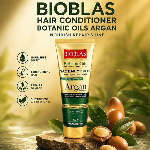 Bioblas Hair Conditioner 250ml Botanic Oils Argan bottle