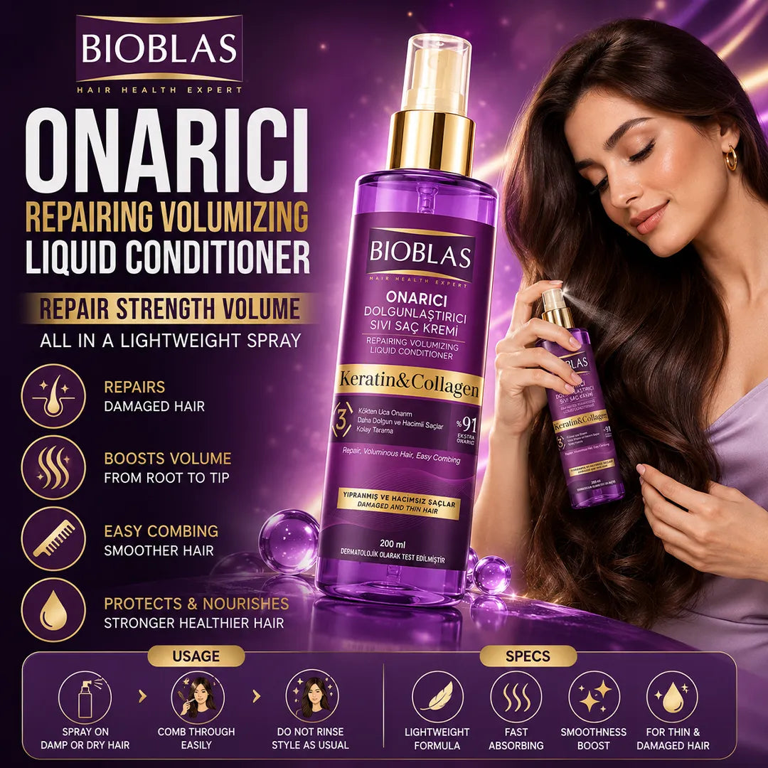 Bioblas Onarıcı Repairing Volumizing Liquid Conditioner 200ml product specifications