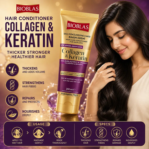 Bioblas Hair Cream 250ml Collagen and Keratin product specifications