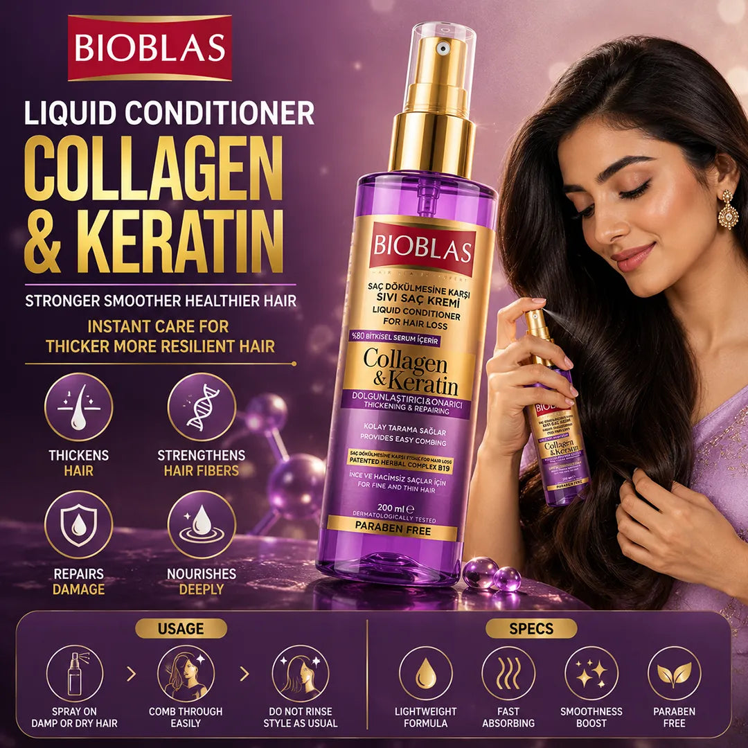 Bioblas Liquid Conditioner 200ml Collagen and Keratin product specifications