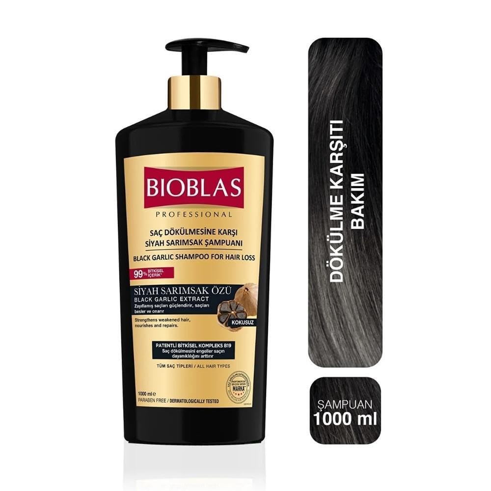 BIOBLAS SHAMPOO 1000ML ANTI HAIR LOSS BLACK GARLIC
